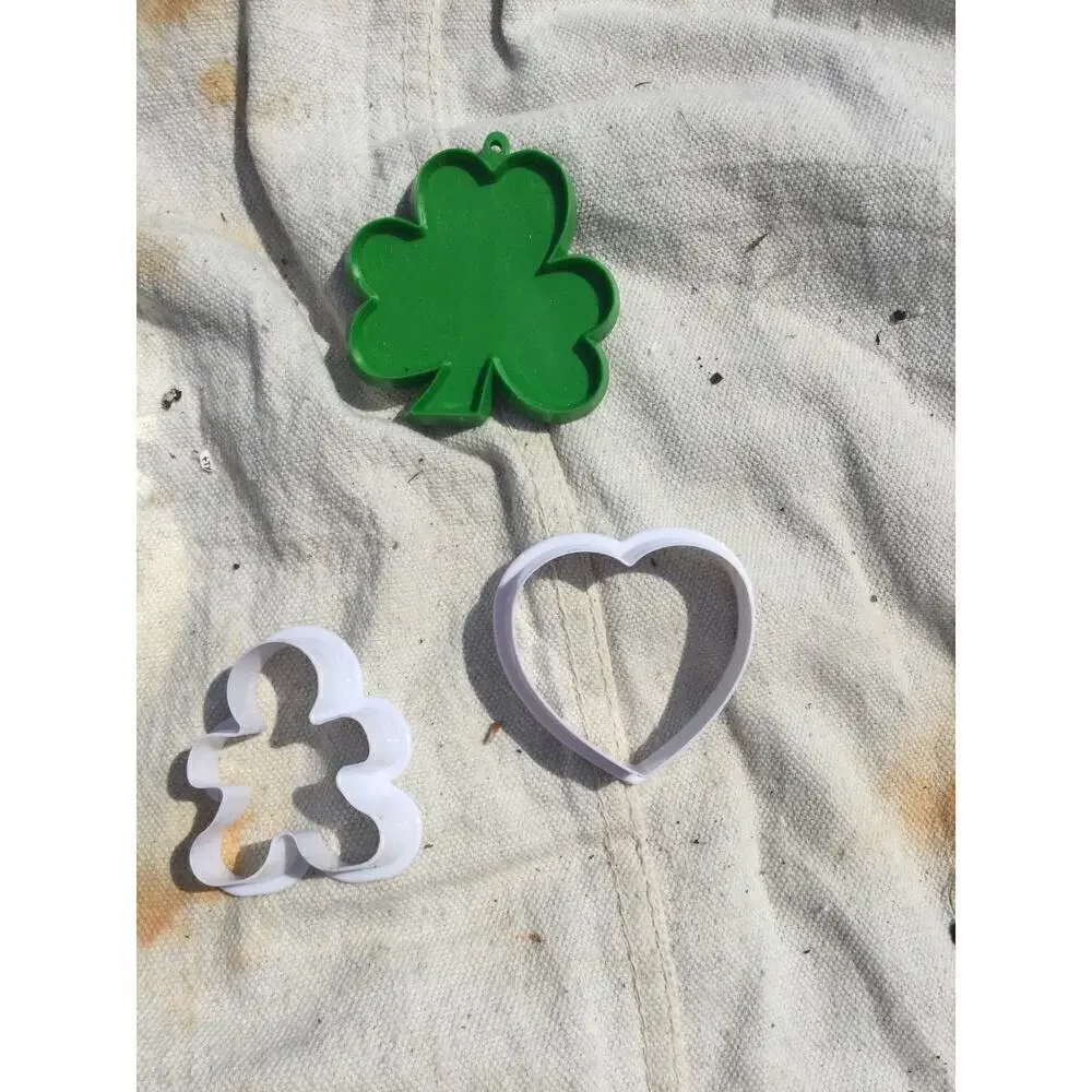 Vintage holiday cookie cutters hallmark angel tin soldier shamrock heart metal